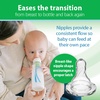 image:imageDr Browns AntiColic Options Narrow Glass Baby Bottle with Level 1 Slow Flow Nipple BPAFree 4 oz120mL 0m 1Pack Packaging May VaryClear Glass