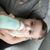 image:imageDr Browns AntiColic Options Narrow Glass Baby Bottle with Level 1 Slow Flow Nipple BPAFree 4 oz120mL 0m 1Pack Packaging May VaryClear Glass