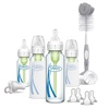image:imageDr Browns AntiColic Options Narrow Glass Baby Bottle with Level 1 Slow Flow Nipple BPAFree 4 oz120mL 0m 1Pack Packaging May VaryClear Glass