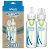 image:imageDr Browns AntiColic Options Narrow Glass Baby Bottle with Level 1 Slow Flow Nipple BPAFree 4 oz120mL 0m 1Pack Packaging May VaryClear Glass