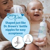 image:imageDr Browns AntiColic Options Narrow Glass Baby Bottle with Level 1 Slow Flow Nipple BPAFree 4 oz120mL 0m 1Pack Packaging May VaryClear Glass