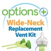 image:imageDr Browns AntiColic Options WideNeck Replacement Vent Kit for 9 oz270 mL Bottles 2 Pack2 Count Pack of 1