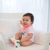 image:imageDr Browns Baby Dr Browns Baby Bandana Bib With Snapon Removable Teether Teething amp Drooling 3mDots  Feathers