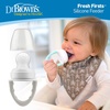 image:imageDr Browns Designed to Nourish Fresh Firsts Silicone Feeder Grey One Size1 Pack  Gray