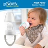 image:imageDr Browns Designed to Nourish Fresh Firsts Silicone Feeder Grey One Size1 Pack  Mint