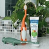image:imageDr Browns FluorideFree Baby Toothpaste Infant and Toddler Oral Care 14oz40g 03 Years Apple Pear 3PackApple Pear