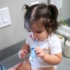 image:imageDr Browns InfanttoToddler Toothbrush Elephant Blue 03 Years1 Count Pack of 1