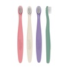image:imageDr Browns InfanttoToddler Toothbrush Set Soft amp Gentle Manual Toothbrushes for Baby PinkEcruPurpleDark Green BPA Free 03 Years  4Pack4Pack  PinkEcruPurpleDark Green