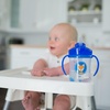 image:imageDr Browns Milestones Babys First Straw Cup Training Cup with Weighted Straw 9 oz270 mL BPAfree 6m Dark Blue 1PackBlue  Green  2Pack