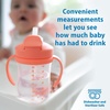 image:imageDr Browns Milestones Babys First Straw Cup Training Cup with Weighted Straw 9 oz270 mL BPAfree 6m Dark Blue 1PackCoral  1Pack