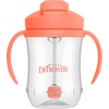 image:imageDr Browns Milestones Babys First Straw Cup Training Cup with Weighted Straw 9 oz270 mL BPAfree 6m Dark Blue 1PackCoral  Olive  2Pack