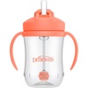 image:imageDr Browns Milestones Babys First Straw Cup Training Cup with Weighted Straw 9 oz270 mL BPAfree 6m Dark Blue 1PackCoral  Olive  2Pack