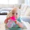 image:imageDr Browns Milestones Babys First Straw Cup Training Cup with Weighted Straw 9 oz270 mL BPAfree 6m Dark Blue 1PackPink  Purple  2Pack