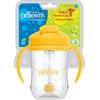 image:imageDr Browns Milestones Babys First Straw Cup Training Cup with Weighted Straw 9 oz270 mL BPAfree 6m Dark Blue 1PackVintage Yellow  1Pack