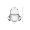 image:imageDr Browns Milestones Options Sippy Spouts Narrow Soft 100 Silicone Baby Bottle Sippy Spout 6m 2 Count2 Count Pack of 1