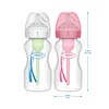 image:imageDr Browns Natural Flow AntiColic Options WideNeck Baby Bottles 9 oz270 mL with Level 1 Slow Flow Nipple 4 Count 0m1Pack  5oz  Clear