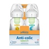 image:imageDr Browns Natural Flow AntiColic Options WideNeck Baby Bottles 9 oz270 mL with Level 1 Slow Flow Nipple 4 Count 0m6Pack  9oz  Clear