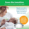 image:imageDr Browns Natural Flow AntiColic Options WideNeck Glass Baby Bottles 5 oz150 mL with Level 1 Slow Flow Nipple 3 Pack 0m9 oz  3 Pack