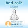 image:imageDr Browns Natural Flow Level 2 Narrow Baby Bottle Silicone Nipple Medium Flow 3m 100 Silicone Bottle Nipple 6 CountLevel 3  MediumFast Flow  6m Pack of 12