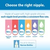 image:imageDr Browns Natural Flow Level 2 Narrow Baby Bottle Silicone Nipple Medium Flow 3m 100 Silicone Bottle Nipple 6 CountLevel 3  MediumFast Flow  6m Pack of 12