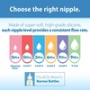image:imageDr Browns Natural Flow Level 2 Narrow Baby Bottle Silicone Nipple Medium Flow 3m 100 Silicone Bottle Nipple 6 CountYCut  Ideal for Thicker Liquid  9m