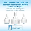 image:imageDr Browns Natural Flow Level T Narrow Baby Bottle Nipple Newborn Slow Flow 0m 100 Silicone 6Pack