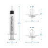 image:imageDr Browns Pacidose Liquid Medicine Dispenser for Babies and Toddlers Oral Syringe and Two Bulb Sizes 06 m and 618 m BPAFree2 Count Pack of 1