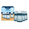 image:imageDr Browns Silicone Baby Bottle with Collapsible Insert Designed to Reduce Colic 5 oz with WideNeck Level 1 Slow Flow Nipple BPAFree 0m Blue 4PackBlue