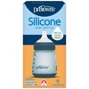 image:imageDr Browns Silicone Baby Bottle with Collapsible Insert Designed to Reduce Colic 5 oz with WideNeck Level 1 Slow Flow Nipple BPAFree 0m Blue 4PackBlue