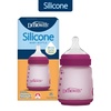 image:imageDr Browns Silicone Baby Bottle with Collapsible Insert Designed to Reduce Colic 5 oz with WideNeck Level 1 Slow Flow Nipple BPAFree 0m Blue 4PackPink