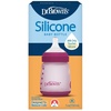 image:imageDr Browns Silicone Baby Bottle with Collapsible Insert Designed to Reduce Colic 5 oz with WideNeck Level 1 Slow Flow Nipple BPAFree 0m Blue 4PackPink