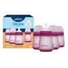 image:imageDr Browns Silicone Baby Bottle with Collapsible Insert Designed to Reduce Colic 5 oz with WideNeck Level 1 Slow Flow Nipple BPAFree 0m Blue 4PackPink