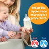 image:imageDr Browns Silicone Baby Bottle with Collapsible Insert Designed to Reduce Colic 5 oz with WideNeck Level 1 Slow Flow Nipple BPAFree 0m Blue 4PackPink