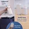 image:imageDr Browns Silicone Baby Bottle with Collapsible Insert Designed to Reduce Colic 9 oz with WideNeck Level 2 Medium Flow Nipple BPAFree 3m White 4PackBlue