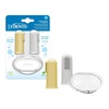 image:imageDr Browns Silicone Finger Toothbrush for Baby with TravelStorage Case 3m Gray and Yellow 2Pack