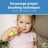 image:imageDr Browns ToothScrubber Toddler Toothbrush TripleSided Training Toothbrush with Suction Cup Base Green Monster Baby Oral Care Ages 14 Years1 Pack  Green Monster