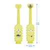 image:imageDr Browns ToothScrubber Toddler Toothbrush TripleSided Training Toothbrush with Suction Cup Base Green Monster Baby Oral Care Ages 14 Years1 Pack  Green Monster