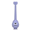 image:imageDr Browns ToothScrubber Toddler Toothbrush TripleSided Training Toothbrush with Suction Cup Base Green Monster Baby Oral Care Ages 14 Years1 Pack  Purple Monster