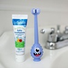 image:imageDr Browns ToothScrubber Toddler Toothbrush TripleSided Training Toothbrush with Suction Cup Base Green Monster Baby Oral Care Ages 14 Years1 Pack  Purple Monster