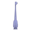 image:imageDr Browns ToothScrubber Toddler Toothbrush TripleSided Training Toothbrush with Suction Cup Base Green Monster Baby Oral Care Ages 14 Years1 Pack  Purple Monster