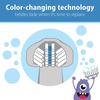image:imageDr Browns ToothScrubber Toddler Toothbrush TripleSided Training Toothbrush with Suction Cup Base Green Monster Baby Oral Care Ages 14 Years2 Pack  Toddler Toothbrush  Purple Monster  Flamingo