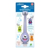image:imageDr Browns ToothScrubber Toddler Toothbrush TripleSided Training Toothbrush with Suction Cup Base Green Monster Baby Oral Care Ages 14 Years2 Pack  Toddler Toothscrubber Set With Strawberry Toothpaste