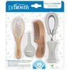 image:imageDr Browns Baby Care Essentials Kit Nail Scissors with Case Nasal Aspirator Cradle Cap Brush and Comb BPAFreeEssentials Care Kit  5piece