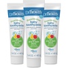 image:imageDr Browns FluorideFree Baby Toothpaste Infant and Toddler Oral Care 14oz40g 03 Years Apple Pear 3PackApple Pear