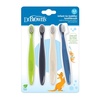 image:imageDr Browns InfanttoToddler Toothbrush Set Soft amp Gentle Manual Toothbrushes for Baby PinkEcruPurpleDark Green BPA Free 03 Years  4Pack4Pack  GreenDark BlueEcruBlue