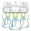 image:imageDr Browns Natural Flow AntiColic Options WideNeck Glass Baby Bottles 5 oz150 mL with Level 1 Slow Flow Nipple 3 Pack 0m5 oz  3 Pack