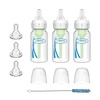 image:imageDr Browns Preemie Flow Bottle Set AntiColic Options Baby Bottles with Preemie Flow and Level T Nipples 4oz120mL 0m  3 Pack