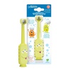 image:imageDr Browns ToothScrubber Toddler Toothbrush TripleSided Training Toothbrush with Suction Cup Base Green Monster Baby Oral Care Ages 14 Years1 Pack  Green Monster