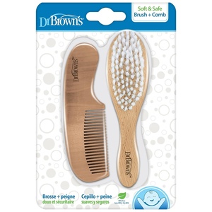 image:imageDr Browns Baby Care Essentials Kit Nail Scissors with Case Nasal Aspirator Cradle Cap Brush and Comb BPAFreeBaby Brush  Comb
