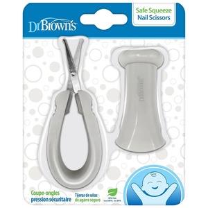 image:imageDr Browns Baby Care Essentials Kit Nail Scissors with Case Nasal Aspirator Cradle Cap Brush and Comb BPAFreeBaby Nail Scissors